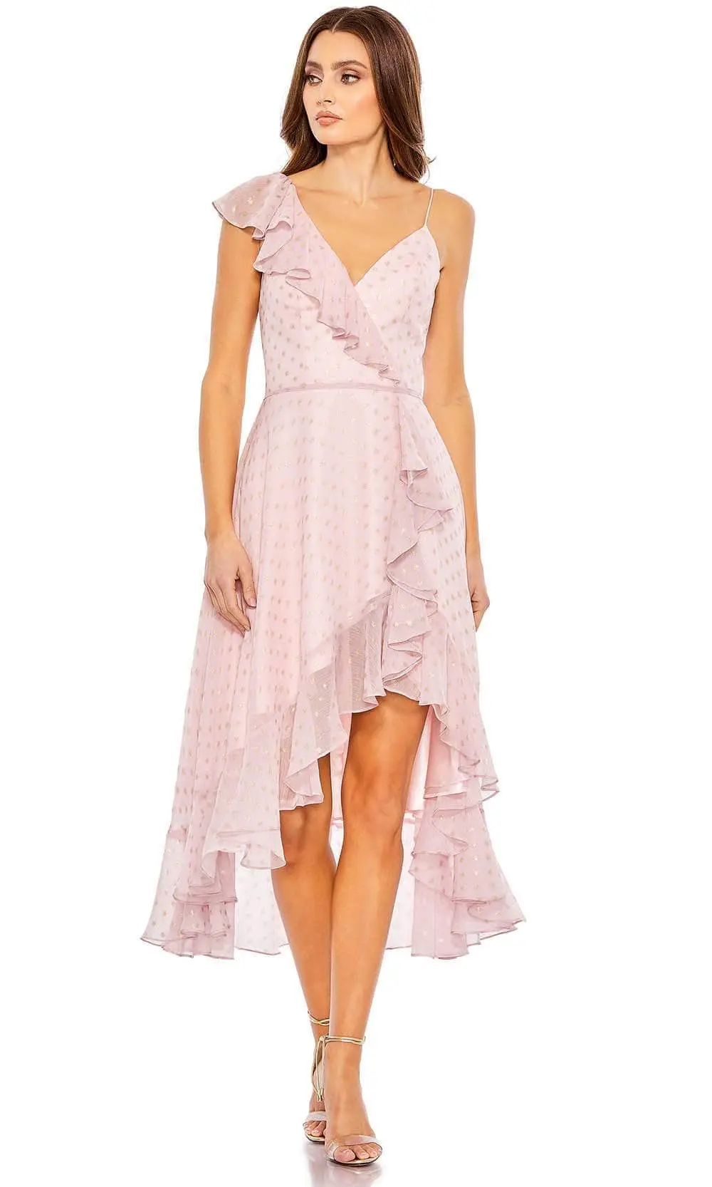 Ieena Duggal 49489 - V-Neck Ruffled A-Line Cocktail Dress 1 Ieena Duggal 49489 - V-Neck Ruffled A-Line Cocktail Dress