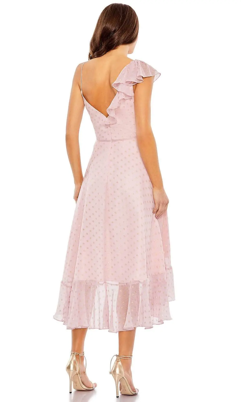 Ieena Duggal 49489 - V-Neck Ruffled A-Line Cocktail Dress 2 Ieena Duggal 49489 - V-Neck Ruffled A-Line Cocktail Dress - Image 2