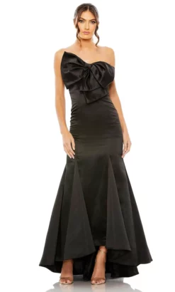 Ieena Duggal 49701 - Strapless Bow Accented Evening Dress