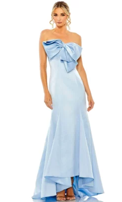 Ieena Duggal 49701 - Strapless Bow Accented Evening Dress -Hot Sale WEDDING Store ieena duggal 49701 strapless bow accented evening dress special occasion dress 2 powder blue 32189905698899
