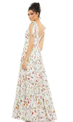Ieena Duggal - 55422I V-Neck Floral A-Line Dress -Hot Sale WEDDING Store ieena duggal 55422i v neck floral a line dress maxi dresses 28560779509843