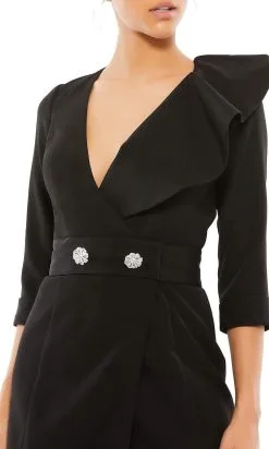 Ieena Duggal - 55692 Ruffle Draped Sheath Dress -Hot Sale WEDDING Store ieena duggal 55692 ruffle draped sheath dress cocktail dresses 29258143039571