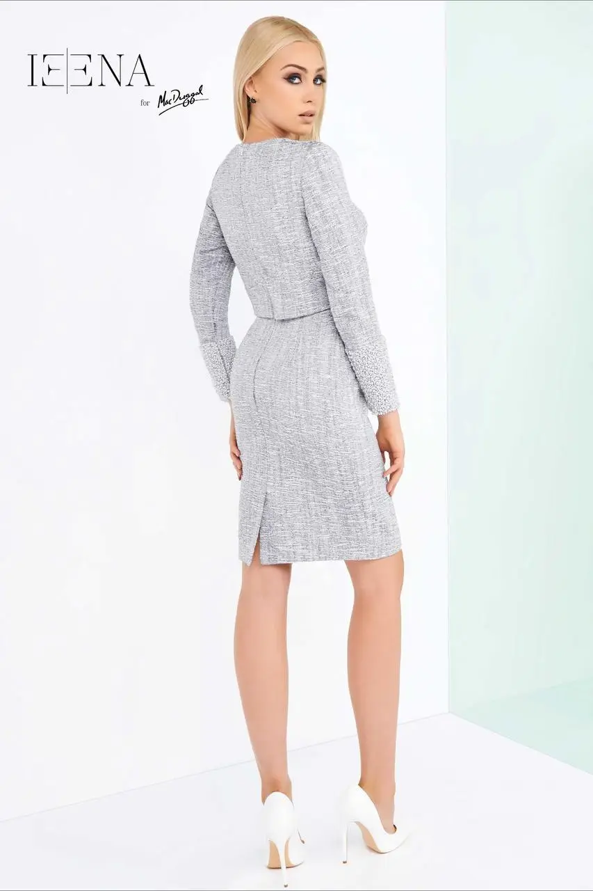 Ieena Duggal - Full Sleeve Dress Style 25235I 2 Ieena Duggal - Full Sleeve Dress Style 25235I - Image 2