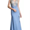 Aspeed Design - Iridescent Long Sheath Evening Dress