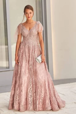 Ivonne D By Mon Cheri - 120D10 Embroidered Lace Pleated A-Line Gown -Hot Sale WEDDING Store ivonne d by mon cheri 120d10 embroidered lace pleated a line gown mother of the bride dresses 28067629039699 scaled