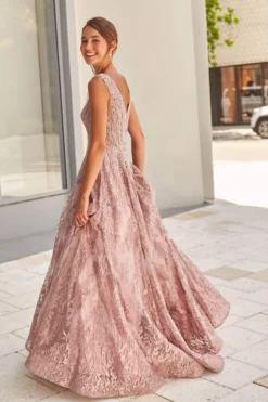 Ivonne D By Mon Cheri - 120D10 Embroidered Lace Pleated A-Line Gown -Hot Sale WEDDING Store ivonne d by mon cheri 120d10 embroidered lace pleated a line gown mother of the bride dresses 28067635101779 scaled