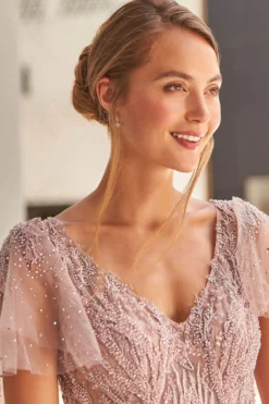 Ivonne D By Mon Cheri - 120D10 Embroidered Lace Pleated A-Line Gown -Hot Sale WEDDING Store ivonne d by mon cheri 120d10 embroidered lace pleated a line gown mother of the bride dresses 28067640344659 scaled