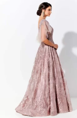 Ivonne D By Mon Cheri - 120D10 Embroidered Lace Pleated A-Line Gown -Hot Sale WEDDING Store ivonne d by mon cheri 120d10 embroidered lace pleated a line gown mother of the bride dresses 28067641098323