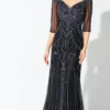 Ivonne D By Mon Cheri 220D32 - Illusion Sleeve Evening Gown