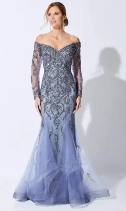 Ivonne D By Mon Cheri - 221D48 Off Shoulder Trumpet Evening Dress