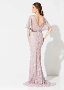 Ivonne D For Mon Cheri - 219D72 Embroidered Kimono Sleeve Lace Gown -Hot Sale WEDDING Store ivonne d for mon cheri 219d72 embroidered kimono sleeve lace gown mother of the bride dresses 28018396921939