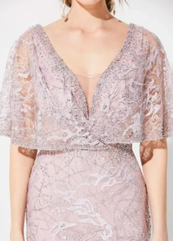 Ivonne D For Mon Cheri - 219D72 Embroidered Kimono Sleeve Lace Gown -Hot Sale WEDDING Store ivonne d for mon cheri 219d72 embroidered kimono sleeve lace gown mother of the bride dresses 28018400952403