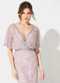 Ivonne D For Mon Cheri - 219D72 Embroidered Kimono Sleeve Lace Gown -Hot Sale WEDDING Store ivonne d for mon cheri 219d72 embroidered kimono sleeve lace gown mother of the bride dresses 28812141199443