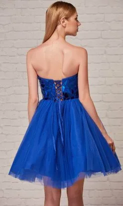 J'Adore Dresses J18082 - Cut-Glass Strapless Cocktail Dress -Hot Sale WEDDING Store j adore dresses j18082 cut glass strapless cocktail dress special occasion dress 30967800987731