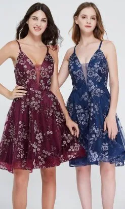 J'Adore Dresses J20087 - Floral V-Neck Cocktail Dress 9 J'Adore Dresses J20087 - Floral V-Neck Cocktail Dress -Hot Sale WEDDING Store j adore dresses j20087 floral v neck cocktail dress special occasion dress 30978040987731