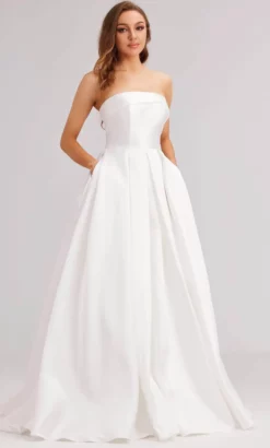 J'Adore Dresses J23003 - Strapless Mikado Ballgown -Hot Sale WEDDING Store j adore dresses j23003 strapless mikado ballgown special occasion dress 2 ivory 32346640810067