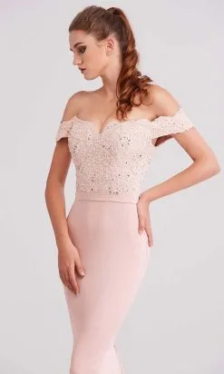 J'Adore Dresses - J15016 Off Shoulder Beaded Lace Bodice Mermaid Dress -Hot Sale WEDDING Store j adore j15016 off shoulder beaded lace bodice mermaid dress evening dresses 15521508753491