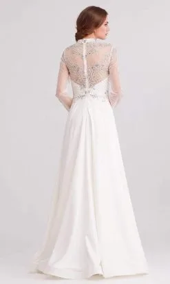 J'Adore Dresses - J15022 Beaded Long Sleeve High Neck A-line Gown -Hot Sale WEDDING Store j adore j15022 beaded long sleeve high neck a line gown evening dresses 15899123843155