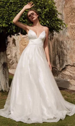 J'Adore Dresses - J15026 Polka Dot Glittered A-line Dress