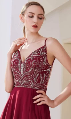 J'Adore Dresses - JM103 V-Neck Crystal Beaded Bodice Chiffon A-Line Gown 15 J'Adore Dresses - JM103 V-Neck Crystal Beaded Bodice Chiffon A-Line Gown -Hot Sale WEDDING Store j adore jm103 v neck crystal beaded bodice chiffon a line gown evening dresses 15655531642963