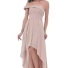 J'Adore Dresses - J11317 Asymmetrical Neck High Low A-Line Dress