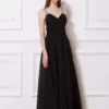 J'Adore Dresses - J12033 Jewel Garlanded Back Long Chiffon Gown