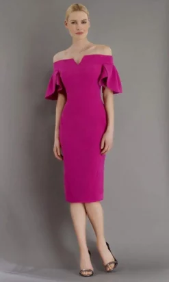 Janique - 1942 Bell Sleeve Off-Shoulder Fitted Dress -Hot Sale WEDDING Store janique 1942 bell sleeve off shoulder fitted dress wedding guest 28808343158867