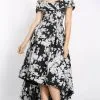 Janique B23008 - Off Shoulder High Low Cocktail Dress