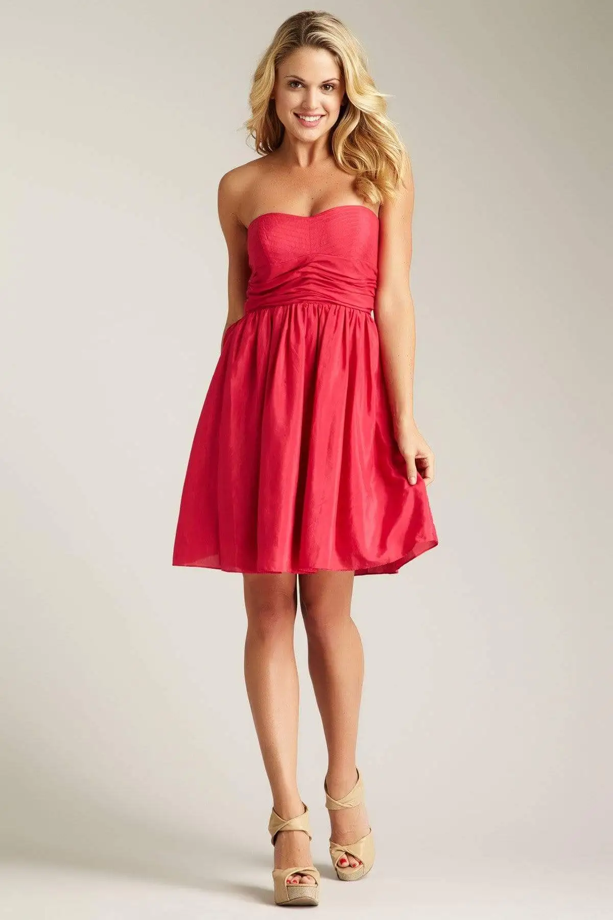 Jessica Simpson - JS2X3879 Short Stitched Sweetheart A-Line Dress 1 Jessica Simpson - JS2X3879 Short Stitched Sweetheart A-Line Dress