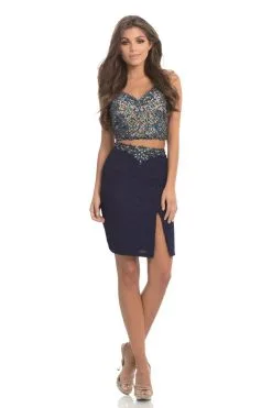 Johnathan Kayne - 8234 Two Piece Bedazzled V-neck Cocktail Dress -Hot Sale WEDDING Store johnathan kayne 8234 two piece bedazzled v neck cocktail dress special occasion dress 5504975208505