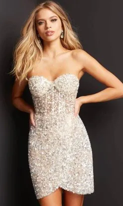 Jovani 04914 - Strapless Sequin Sheath Cocktail Dress 10 Jovani 04914 - Strapless Sequin Sheath Cocktail Dress -Hot Sale WEDDING Store jovani 04914 strapless sequin sheath cocktail dress special occasion dress 30555871969363