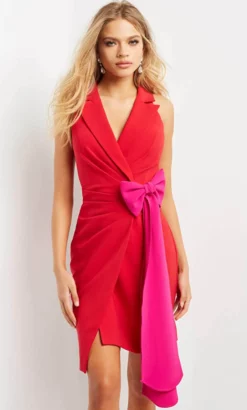 Jovani 07961 - Contemporary Pleated Short Dress -Hot Sale WEDDING Store jovani 07961 contemporary pleated short dress holiday dresses 32139809226835