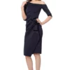 Jovani - 1035 Quarter Length Sleeve Knee Length Sheath Dress