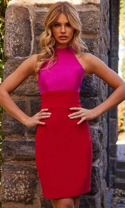 Jovani 22816 - Halter Neck Short Dress -Hot Sale WEDDING Store jovani 22816 halter neck short dress cocktail dresses 32139769774163