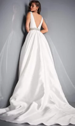 Jovani Bridal - JB2491 Sleeveless Beaded Waist Bridal Gown -Hot Sale WEDDING Store jovani bridal jb2491 sleeveless beaded waist bridal gown bridal dresses 28325737267283