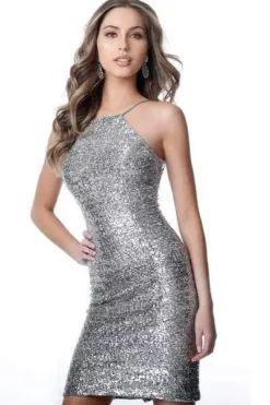 JVN By Jovani - JVN1112 Sequined Halter Neck Fitted Dress 5 JVN By Jovani - JVN1112 Sequined Halter Neck Fitted Dress -Hot Sale WEDDING Store jovani jvn1112 sequined halter neck fitted dress special occasion dress 11061345255507
