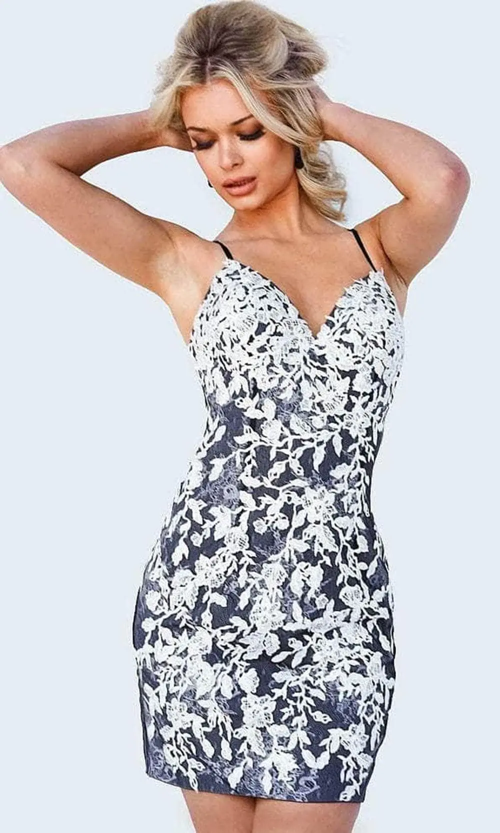 JVN By Jovani JVN22514 - Sleeveless Sweetheart Cocktail Dress 3 JVN By Jovani JVN22514 - Sleeveless Sweetheart Cocktail Dress - Image 3