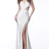 JVN By Jovani - JVN66942 Glittered Sweetheart Long Sheath Dress