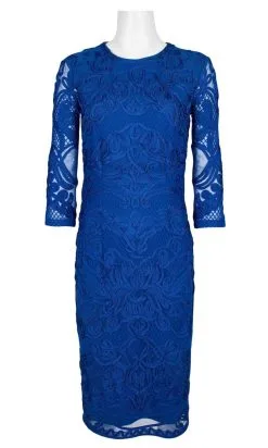 JS Collections - 866225 Quarter Sleeve Soutache Sheath Dress -Hot Sale WEDDING Store js collections 866225 quarter sleeve soutache sheath dress semi formal 2 royal 14840916672595