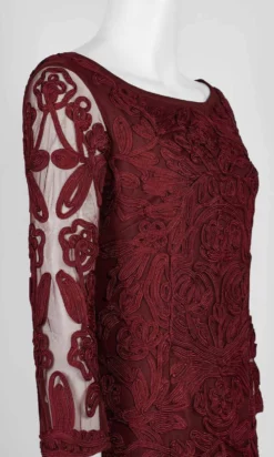 JS Collections - 866567 Sheer Quarter Sleeve Soutache Sheath Dress -Hot Sale WEDDING Store js collections 866567 sheer quarter sleeve soutache sheath dress wedding guest 28770729361491