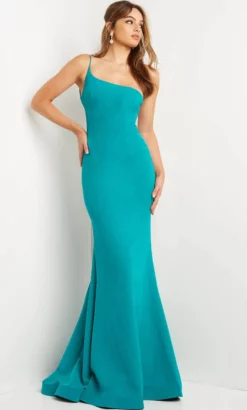 JVN By Jovani JVN08327 - One Shoulder Mermaid Prom Gown