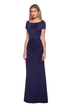 La Femme - 27067 Bateau Side Ruched Trumpet Dress -Hot Sale WEDDING Store la femme 27067 bateau side ruched trumpet dress mother of the bride dresses 2 navy 11031327899731