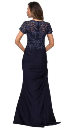 La Femme - 27989SC Sheer Lace Sleeve Sweetheart Neck Trumpet Dress 7 La Femme - 27989SC Sheer Lace Sleeve Sweetheart Neck Trumpet Dress -Hot Sale WEDDING Store la femme 27989sc sheer lace sleeve sweetheart neck trumpet dress ccsale 28011661951059