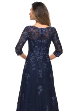 La Femme - 28000 V Neck Floral Lace A-Line Long Gown -Hot Sale WEDDING Store la femme 28000 v neck floral lace a line long gown mother of the bride dresses 28148612202579