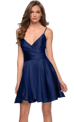 La Femme - 29242 Satin V-Neck A-Line Homecoming Dress 16 La Femme - 29242 Satin V-Neck A-Line Homecoming Dress -Hot Sale WEDDING Store la femme 29242 satin v neck a line homecoming dress homecoming dresses 31758265778259