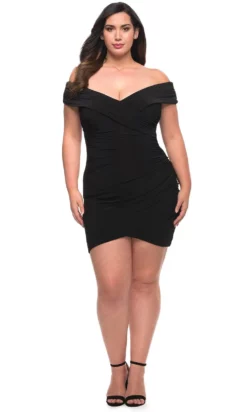 La Femme 29521 - Ruched Cocktail Dress