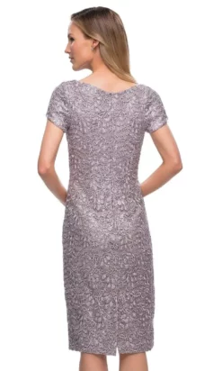 La Femme - 29809 Textured Fabric Midi Dress -Hot Sale WEDDING Store la femme 29809 textured fabric midi dress mother of the bride dresses 28571739062355