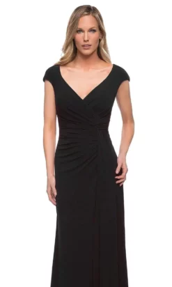 La Femme - 29814 Cap Sleeves Sheath Evening Dress 11 La Femme - 29814 Cap Sleeves Sheath Evening Dress -Hot Sale WEDDING Store la femme 29814 cap sleeves sheath evening dress special occasion dress 28565715517523
