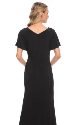 La Femme 29997 - V-Neck Fitted Evening Dress -Hot Sale WEDDING Store la femme 29997 v neck fitted evening dress special occasion dress 29602027733075