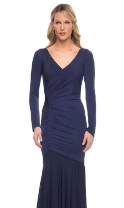 La Femme 30010 - Ruched Jersey Evening Dress -Hot Sale WEDDING Store la femme 30010 ruched jersey evening dress special occasion dress 29603222650963